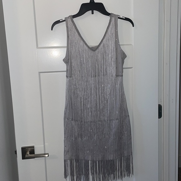Silver Fringe Dress - Picture 2 of 2